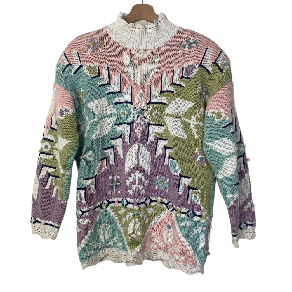 Vintage Cottagecore Granny Ugly Sweater